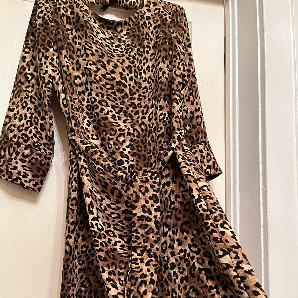 H&M animal print dress